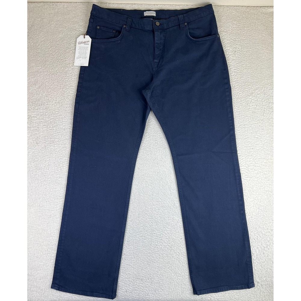 Tecovas Straight Cut Comfort Jeans Mens 40x34 Blue Western Stretch Denim NEW